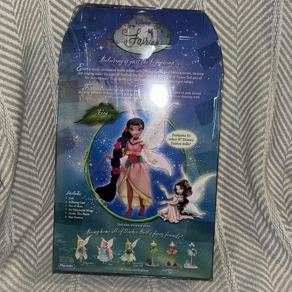 Disney Tinker Bell And Friends‎ Fairy Doll Fira 8 Inch Playmates - Bonus DVD